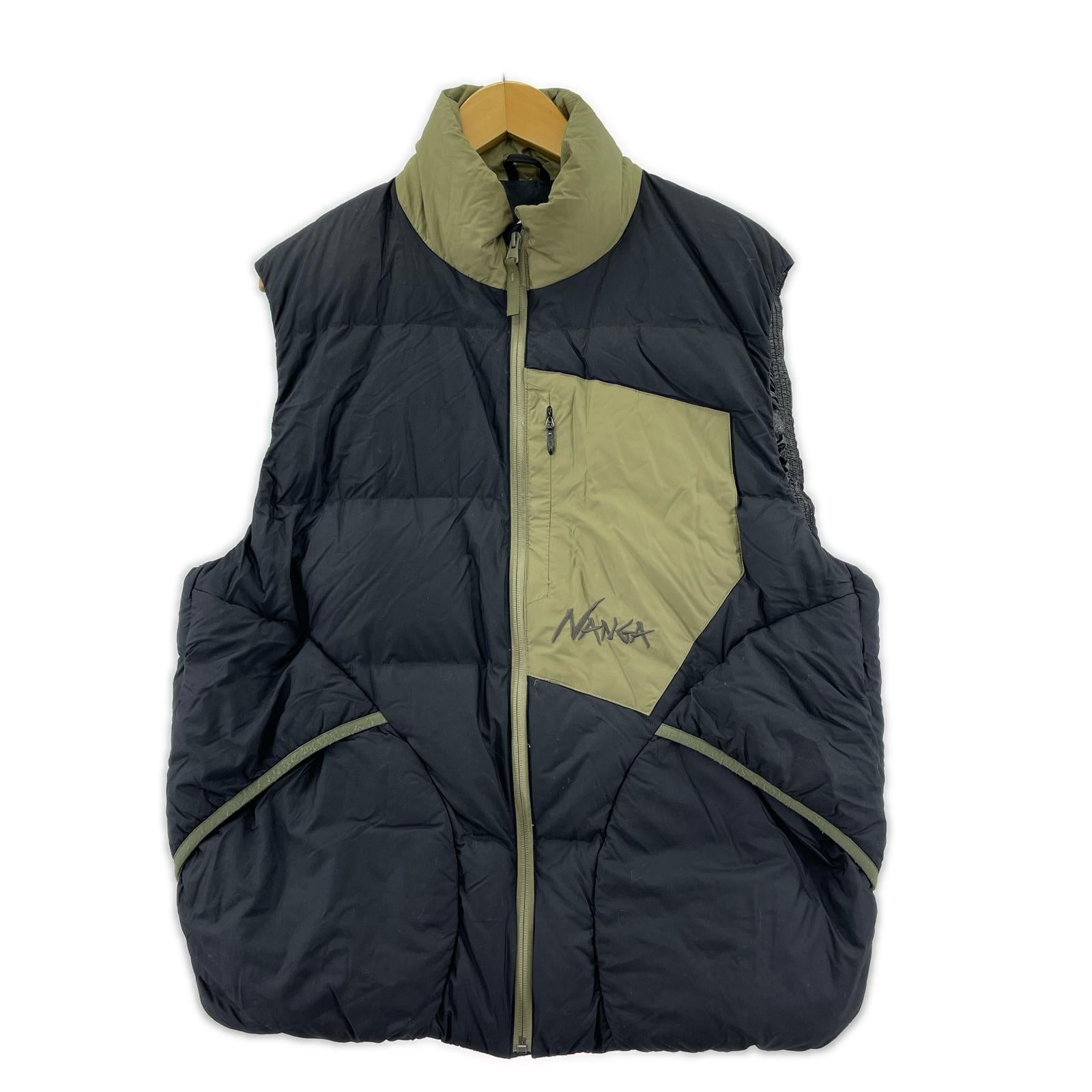 ダウンベスト MAZENO RIDGE VEST ブラック/カーキ L ネイビー