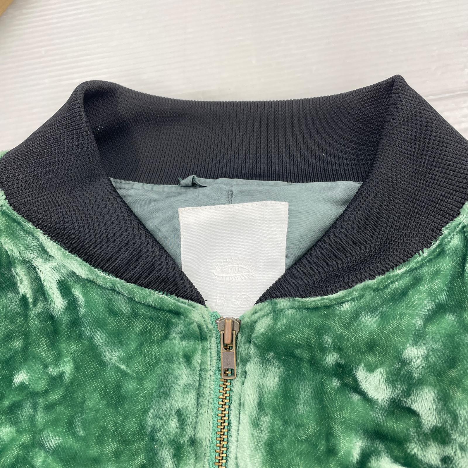 ジャケット VELVET BLOUSON 緑 (M) M グリーン