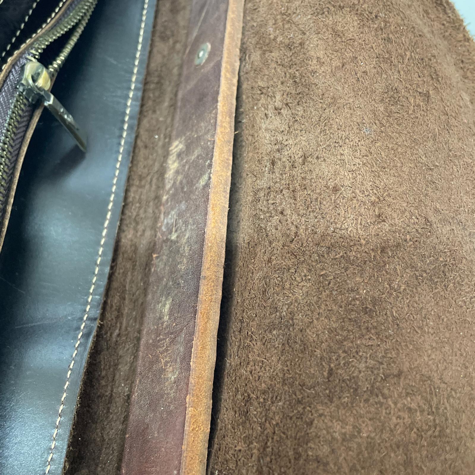 ショルダーバッグ PAUDY レザー 茶 ブラウン