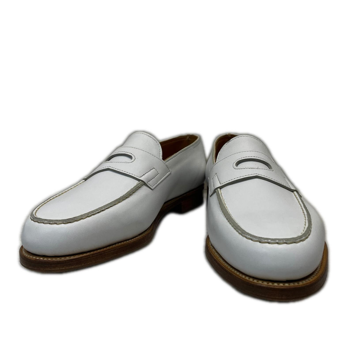 シューズ JOHN LOBB LOPEZ ロペス ペニーローファー 5 白 ホワイト