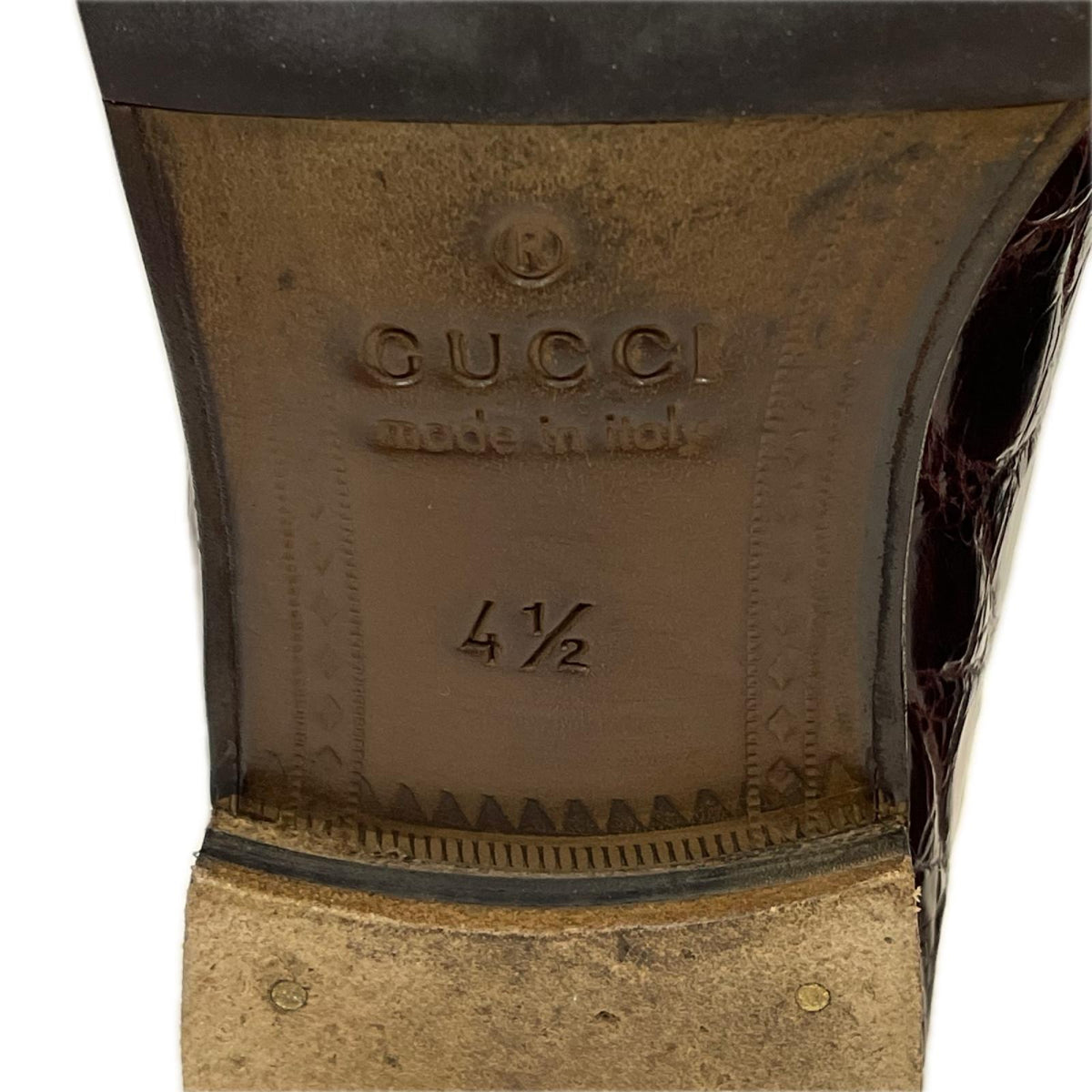 GUCCI クロコダイル ホースビットローファー 325023 23.5cm (US5 1/2 UK5 EU37)