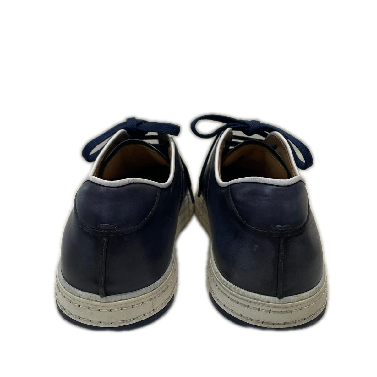 スニーカー BERLUTI プレイタイム レザースニーカー 5 1/2 ネイビー ネイビー