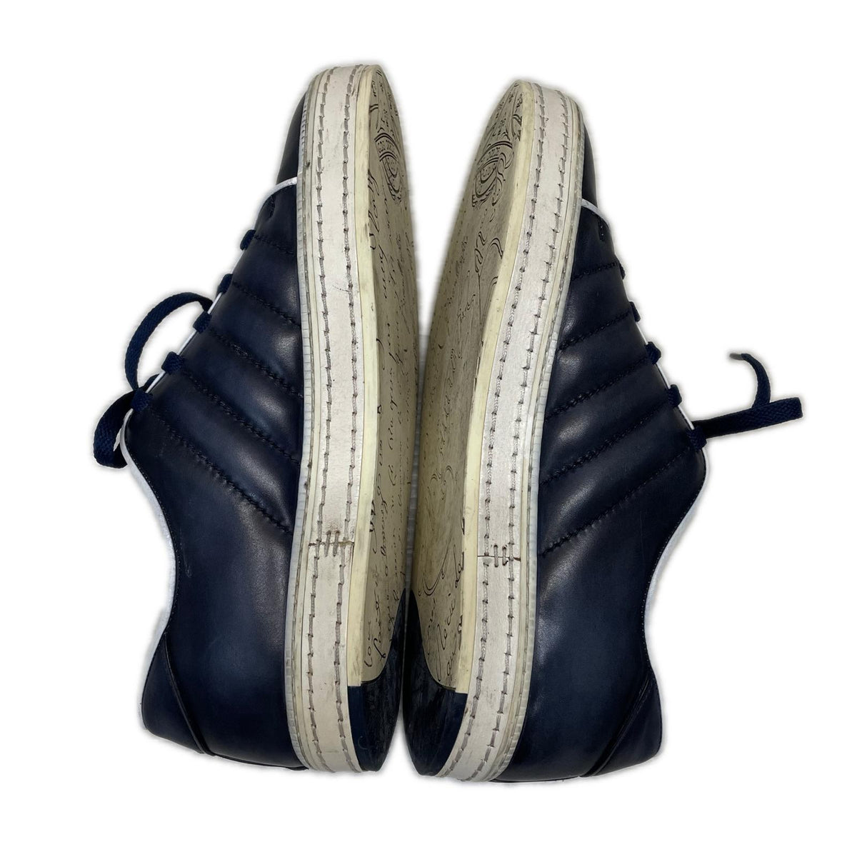 スニーカー BERLUTI プレイタイム レザースニーカー 5 1/2 ネイビー ネイビー