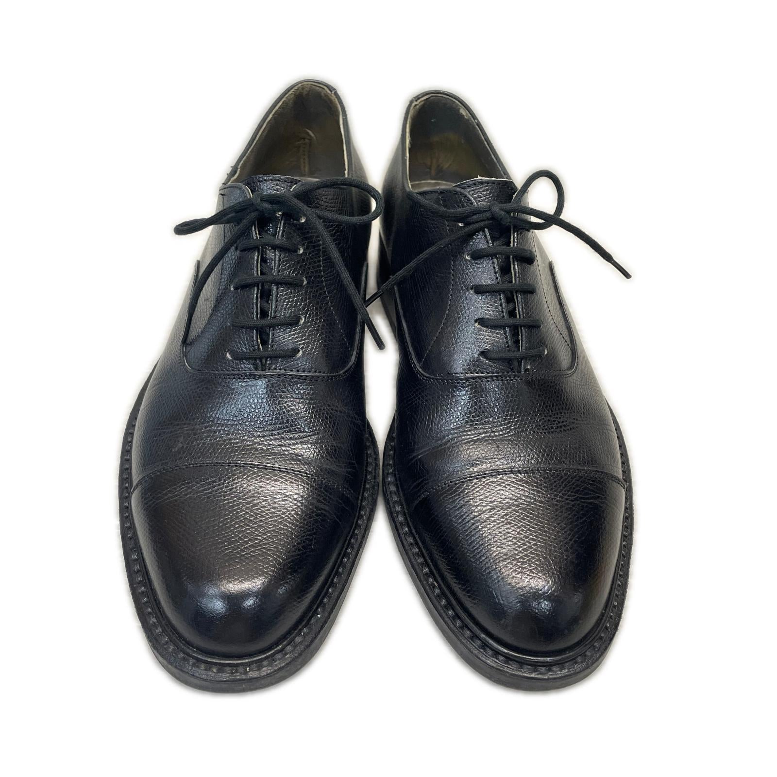 シューズ GIORGIO ARMANI イタリア製 レザーシューズ 5 黒 ブラック