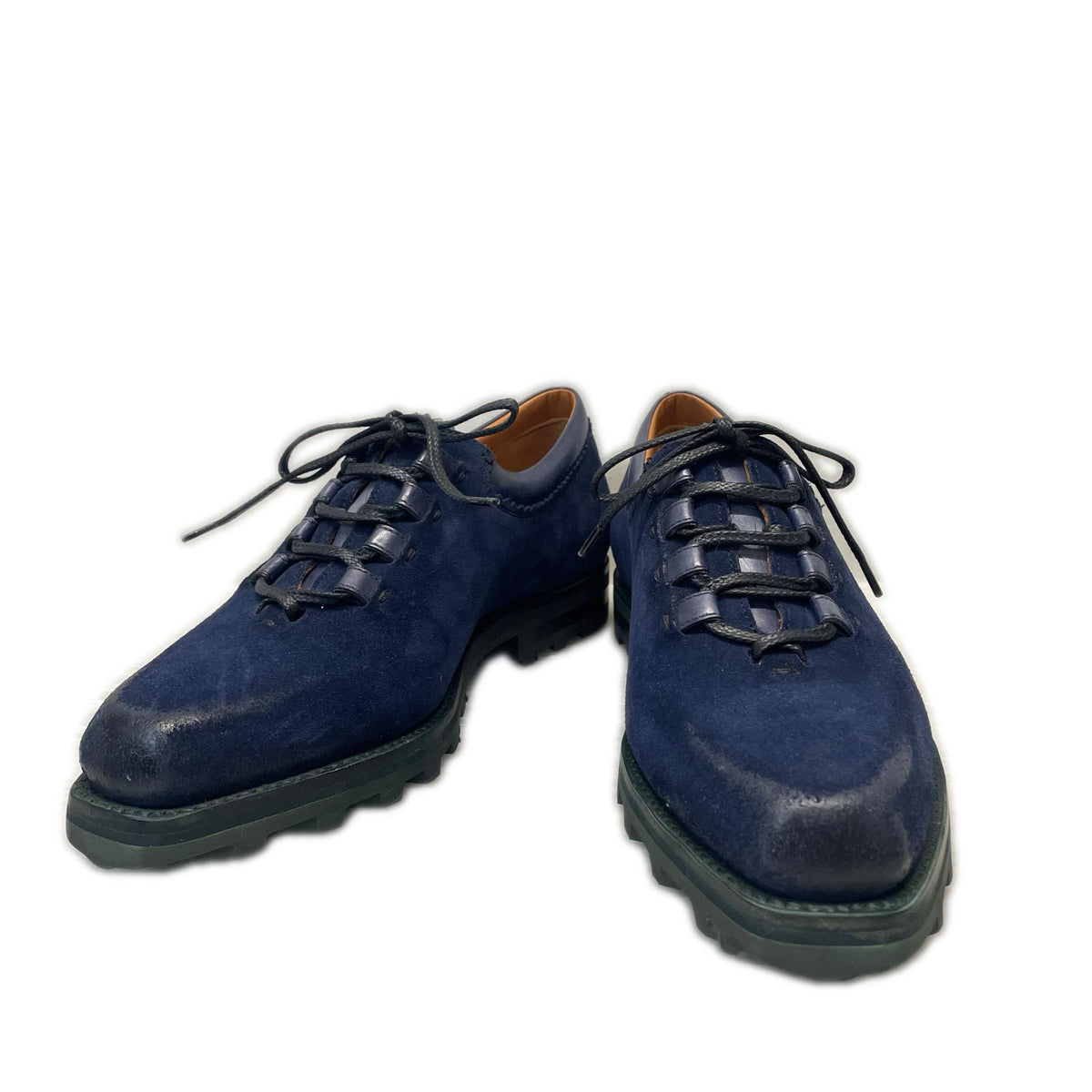 シューズ BERLUTI ニューウルティマ パティーヌレザー ラバーソールシューズ 6 紺