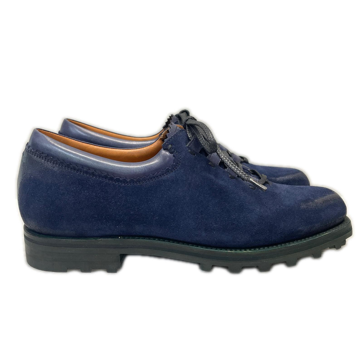 シューズ BERLUTI ニューウルティマ パティーヌレザー ラバーソールシューズ 6 紺