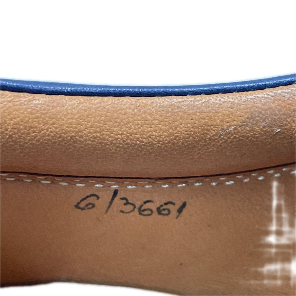 シューズ BERLUTI ニューウルティマ パティーヌレザー ラバーソールシューズ 6 紺