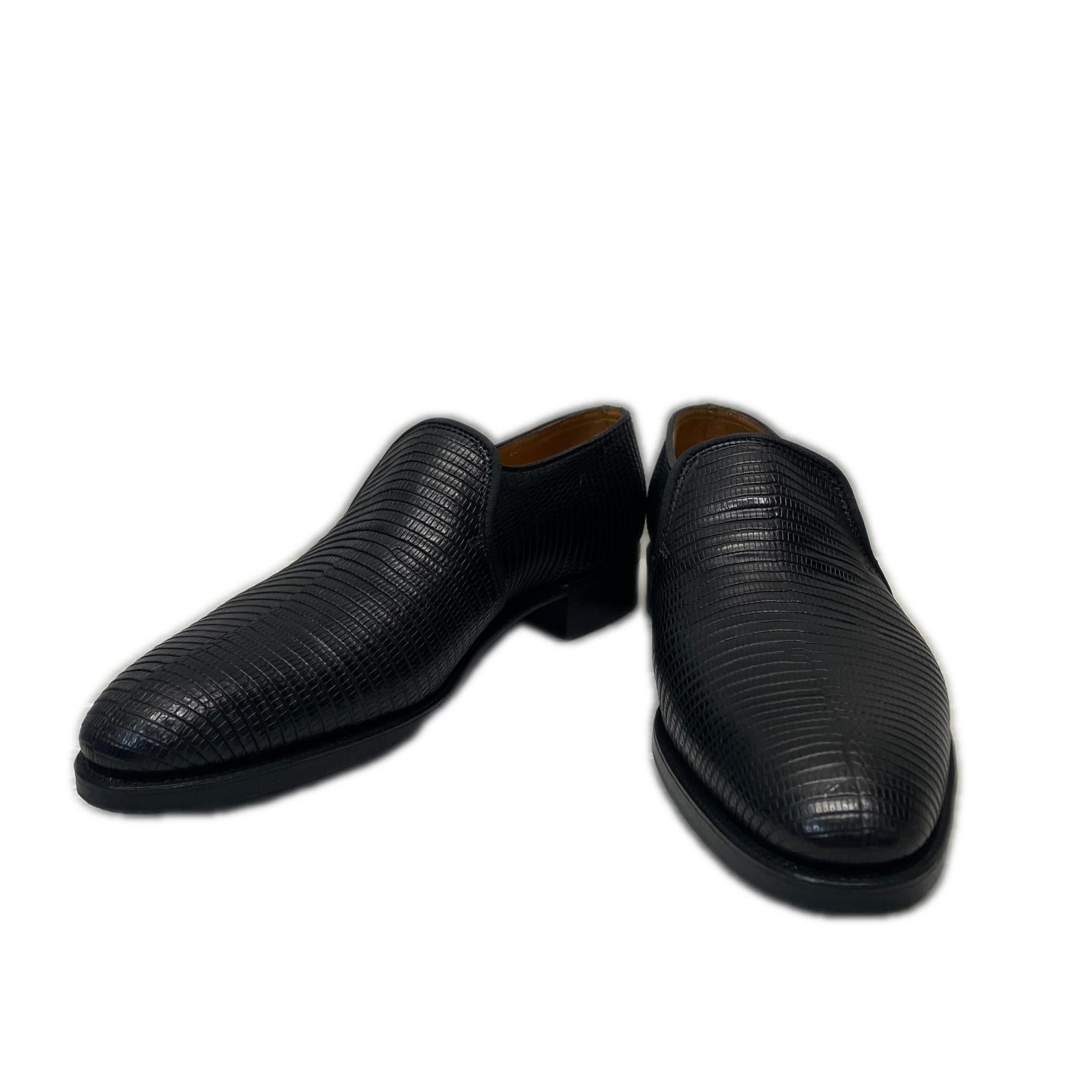 シューズ JOHN LOBB EDWARD レザースリッポン 5 黒 ブラック