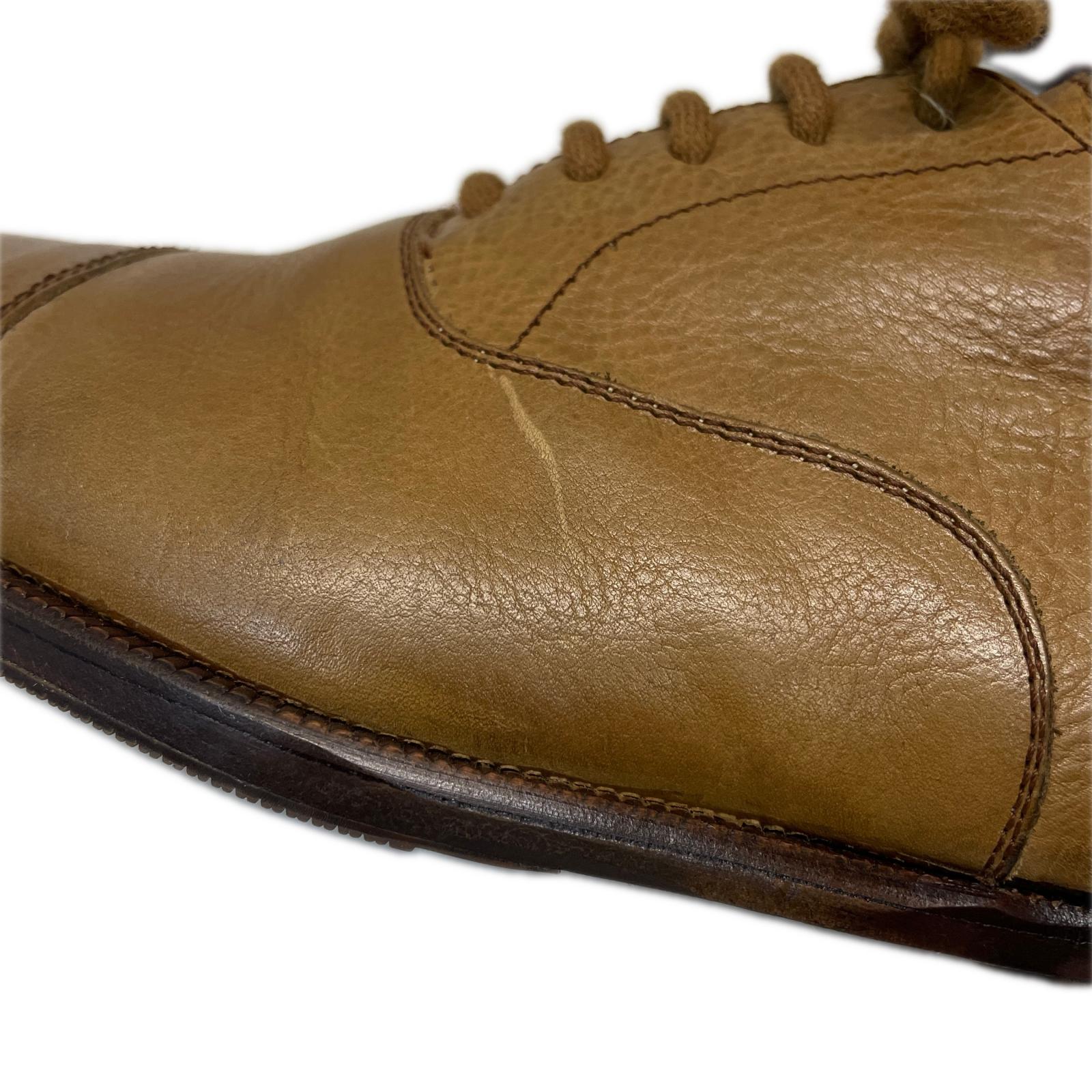 スニーカー GIORGIO ARMANI レザーシューズ 5 ベージュ ベージュ