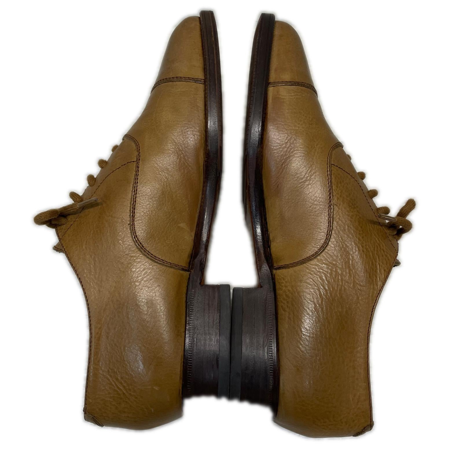 スニーカー GIORGIO ARMANI レザーシューズ 5 ベージュ ベージュ