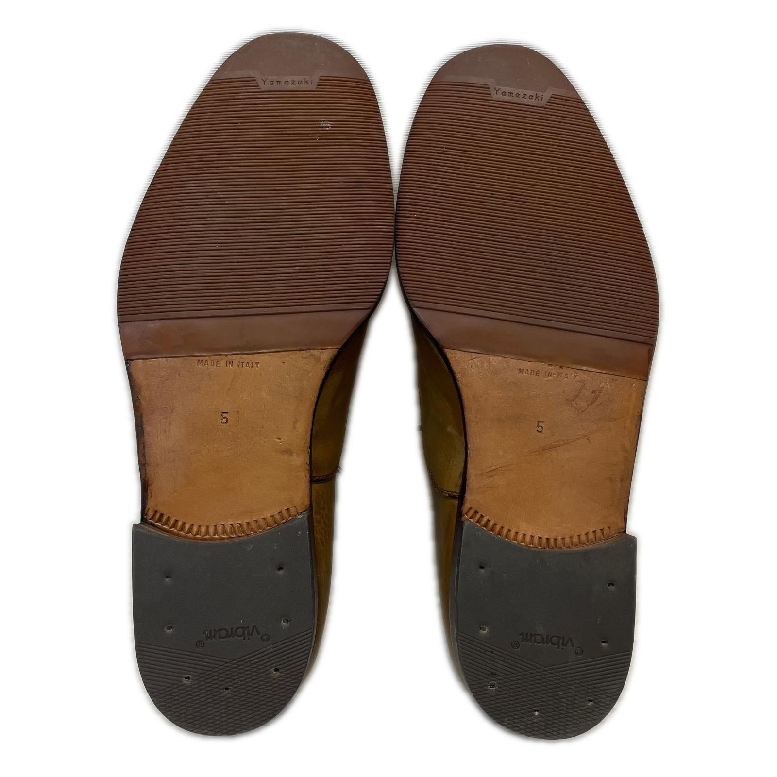スニーカー GIORGIO ARMANI レザーシューズ 5 ベージュ ベージュ