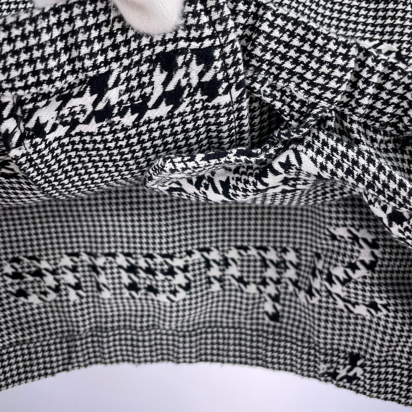ジャケット Houndstooth Logos Snap Front Jacket (S) S ブラック