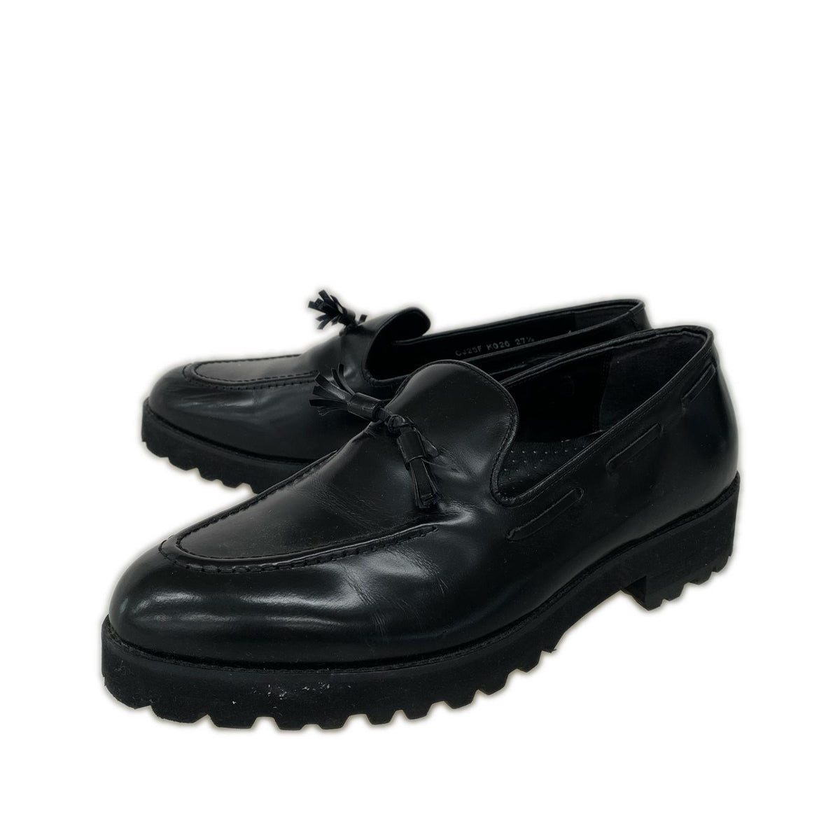 シューズ KEN FORD 厚底タッセルローファー BLK (27.5cm) ブラック