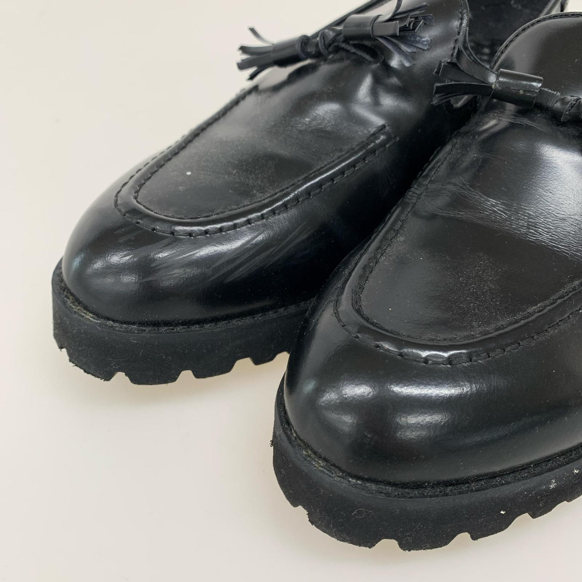 シューズ KEN FORD 厚底タッセルローファー BLK (27.5cm) ブラック