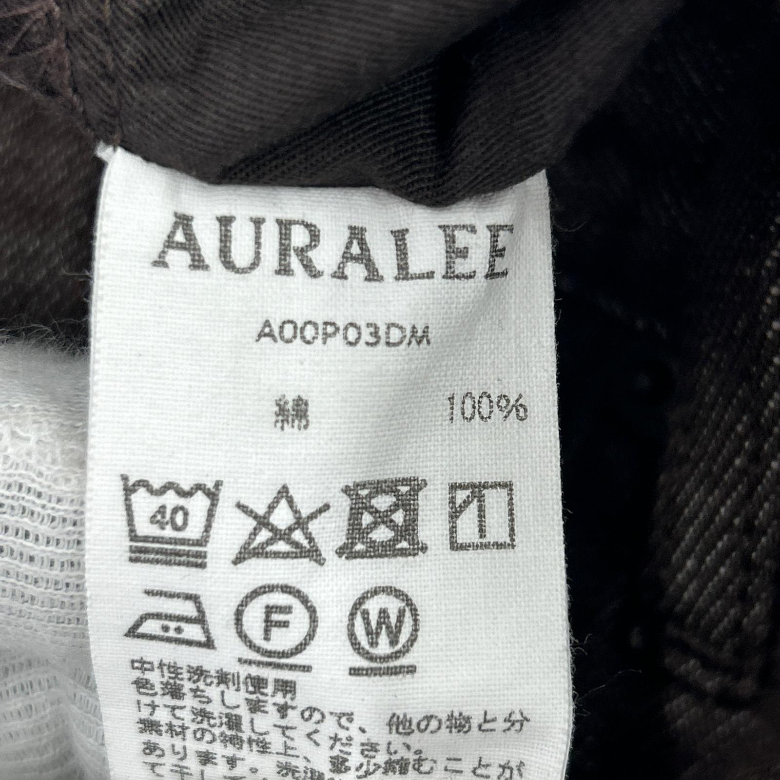 デニムパンツ HARD TWIST DENIM WIDE PANTS 茶 ブラウン