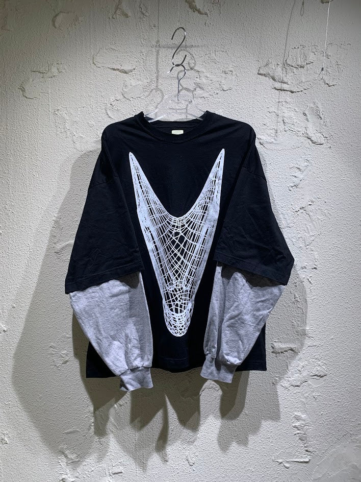 長袖Tシャツ BIO SKULL LAYERD LSTEE M
