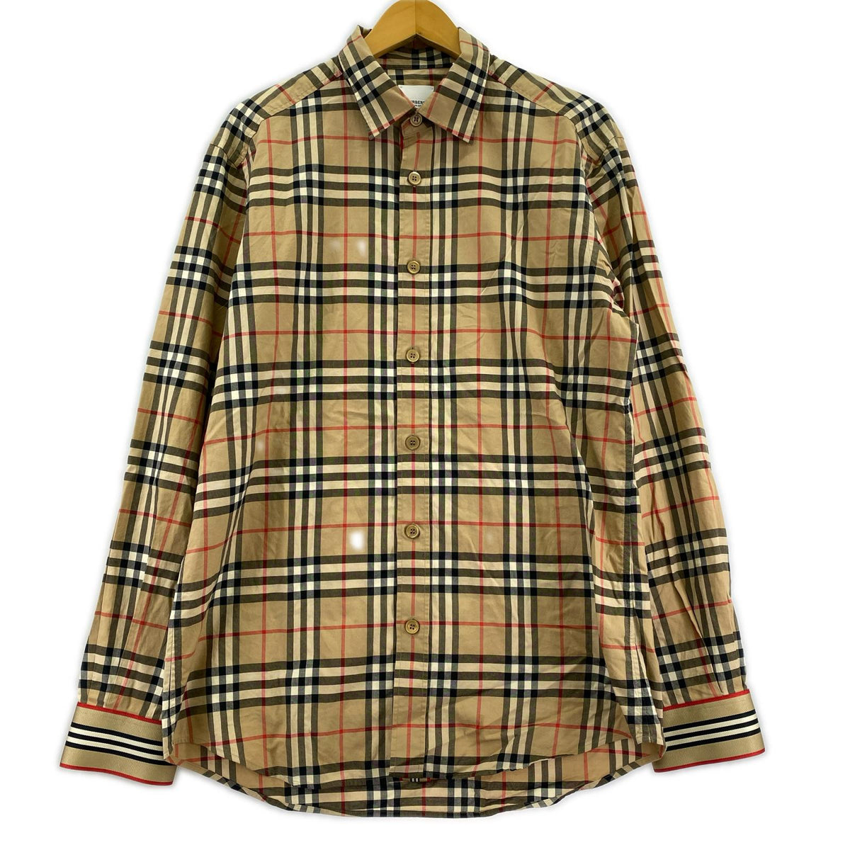長袖シャツ BURBERRY 20AW CHECKD SHIRT M ベージュ