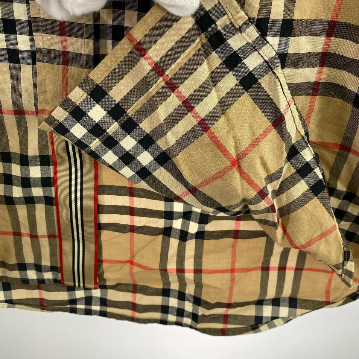長袖シャツ BURBERRY 20AW CHECKD SHIRT M ベージュ