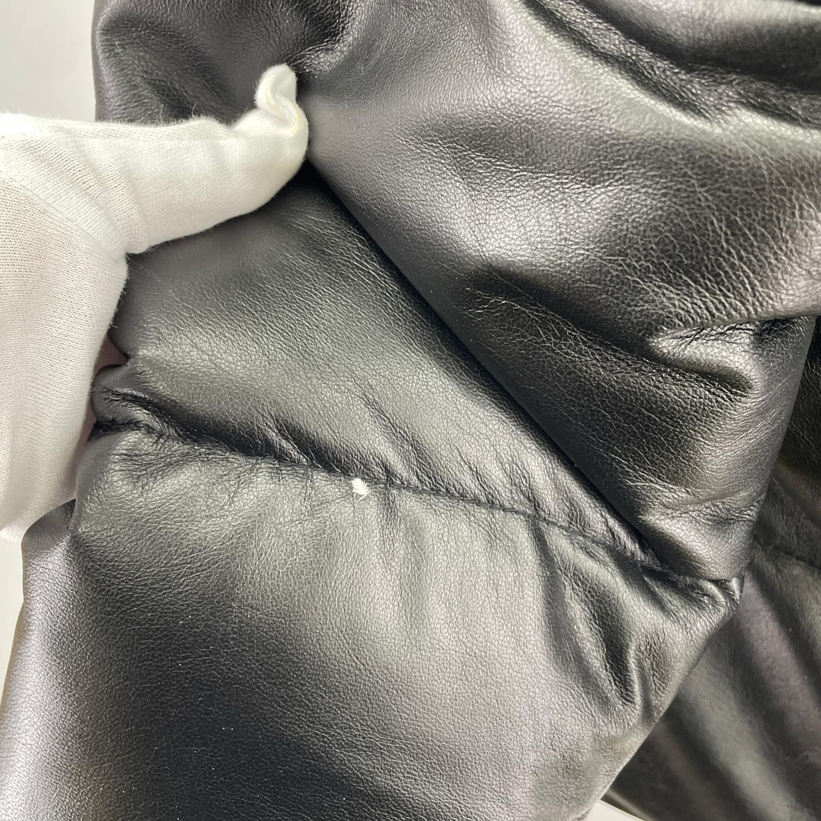 ダウンジャケット Y-2 LEATHER 羊革 黒 M ブラック