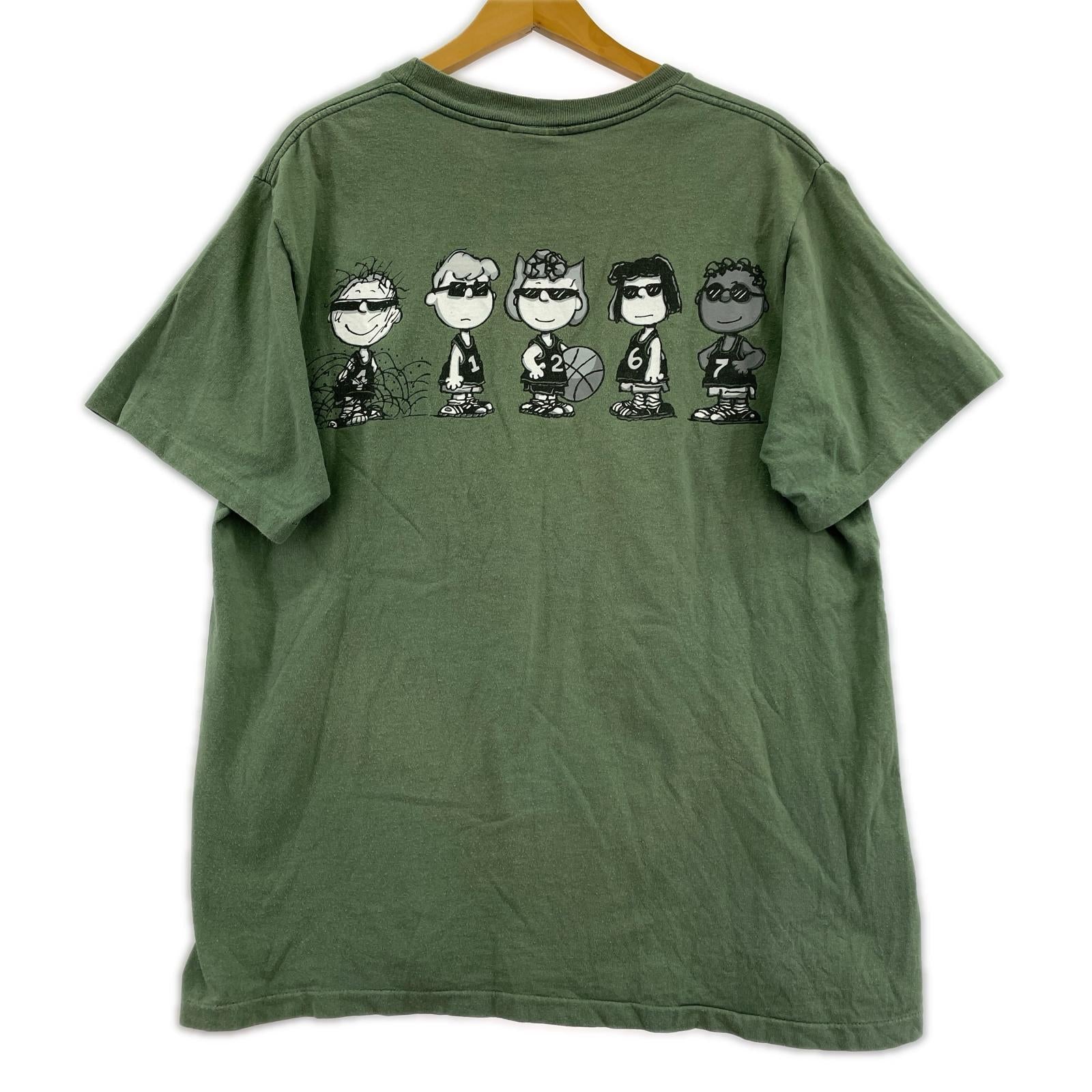 半袖Tシャツ Changes 90s PEAUTS Tee 緑 L グリーン