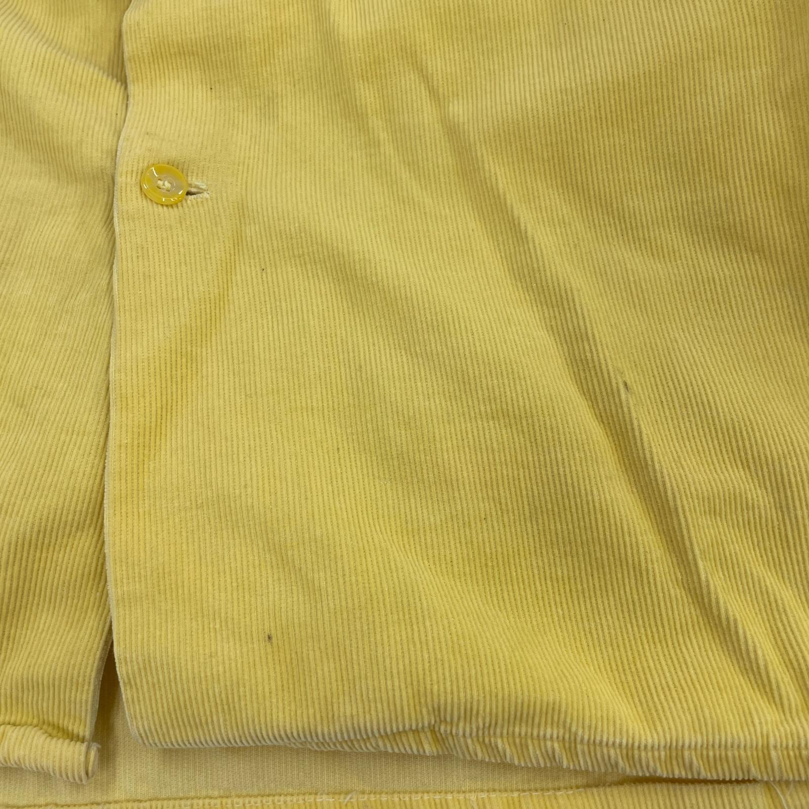 長袖シャツ King Kole 50S コーデュロイシャツ イエロー (L)