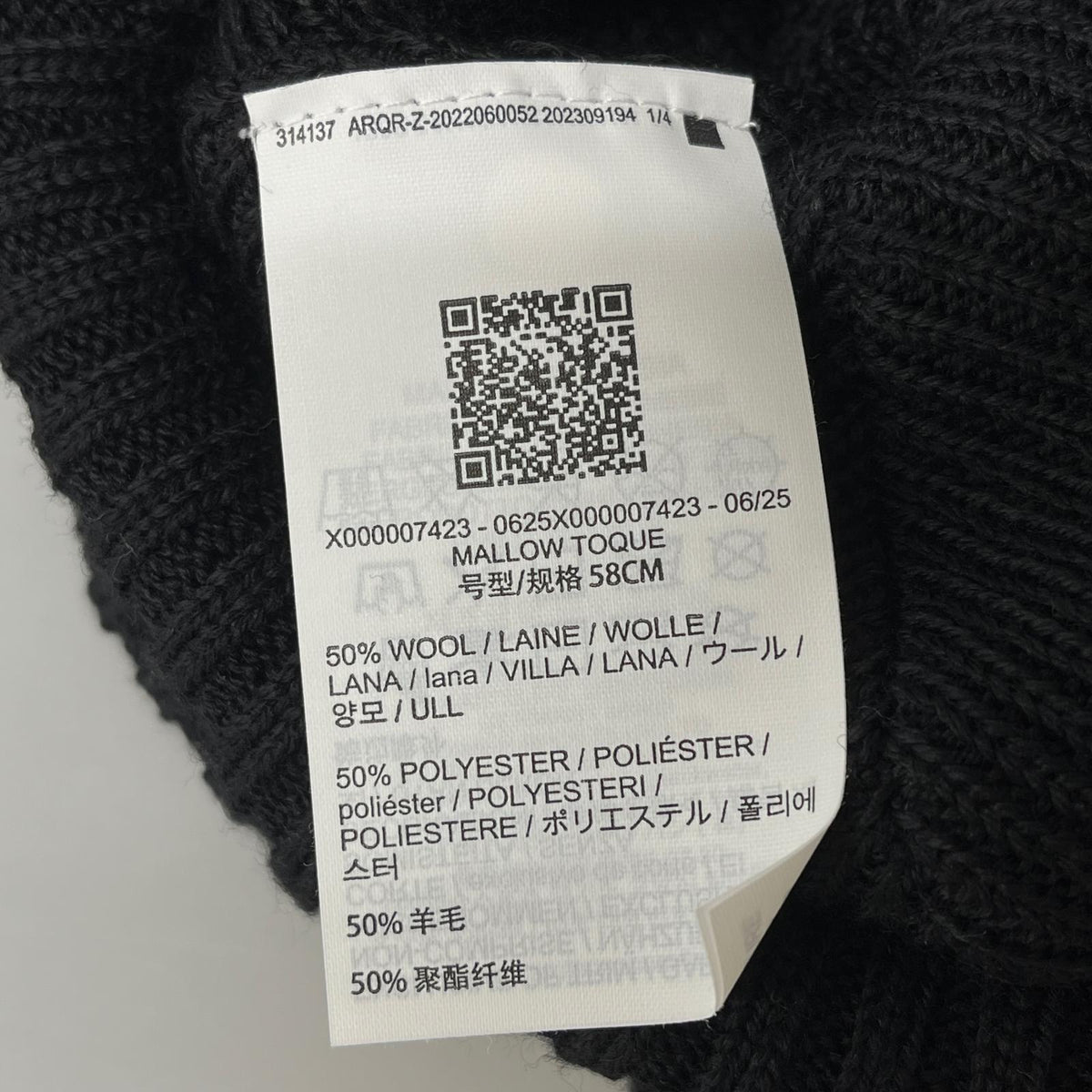 ニットキャップ MALLOW TOQUE ニットキャップ ブラック ブラック