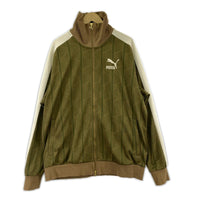 ジャケット 総柄 KHK L L カーキ