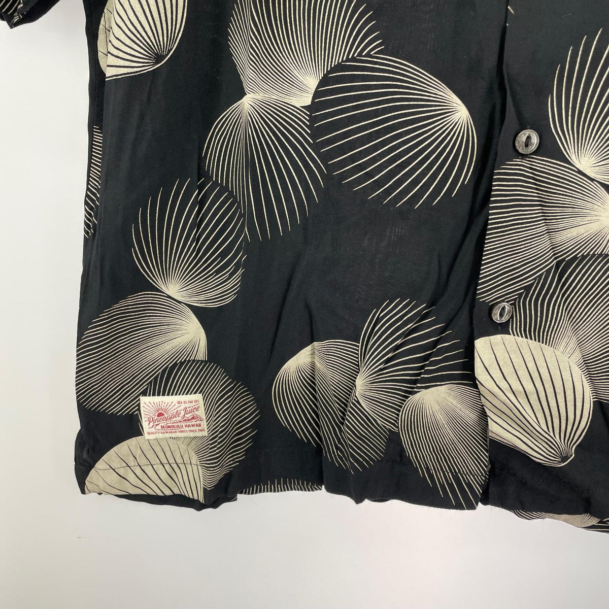 半袖シャツ xPJ RAYON ALOHA SHIRT SHELL L ブラック