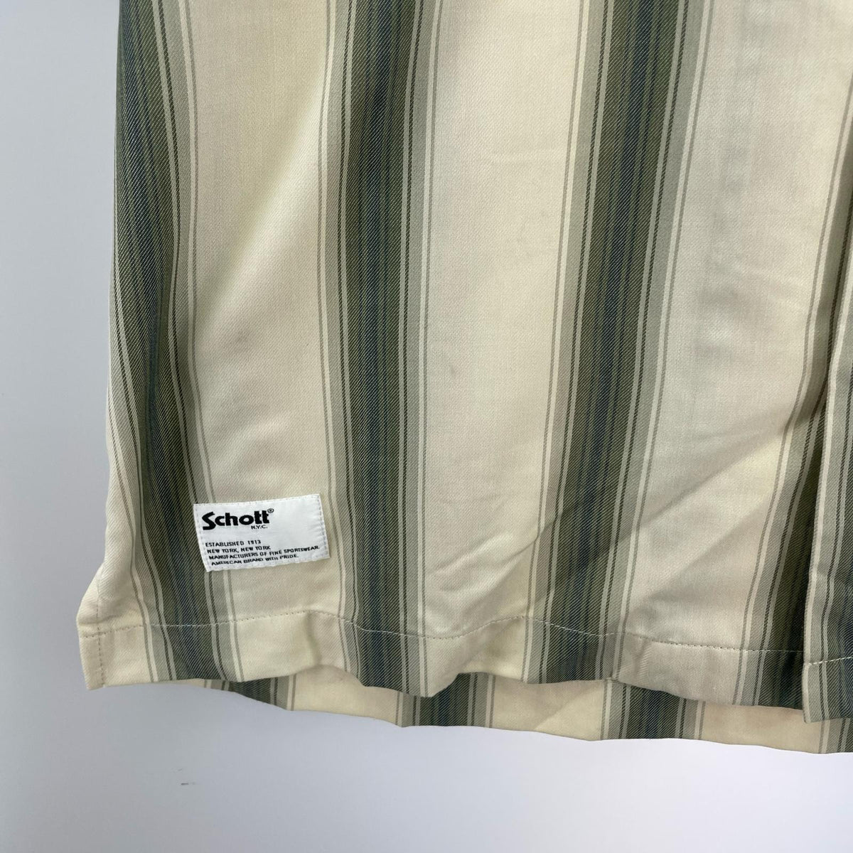 半袖シャツ STRIPE SS SHIRT L グリーン