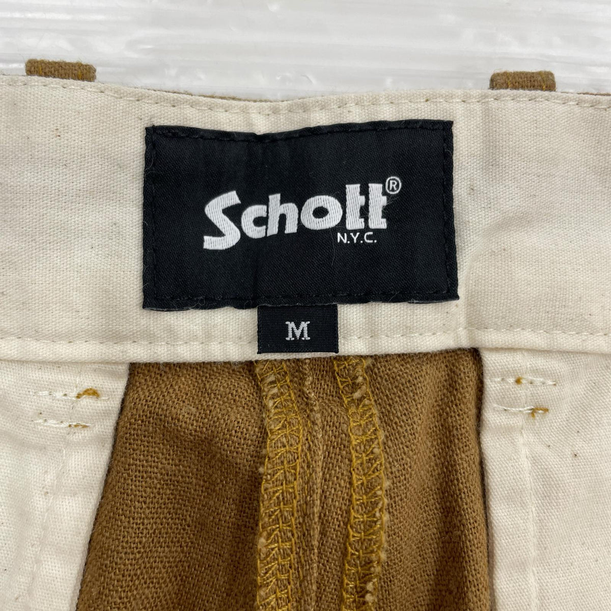 ショートパンツ LINEN SHORTS M ブラウン