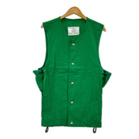 長袖シャツ 80s U.S NAVY GROUND CREWMANS VEST S/M グリーン
