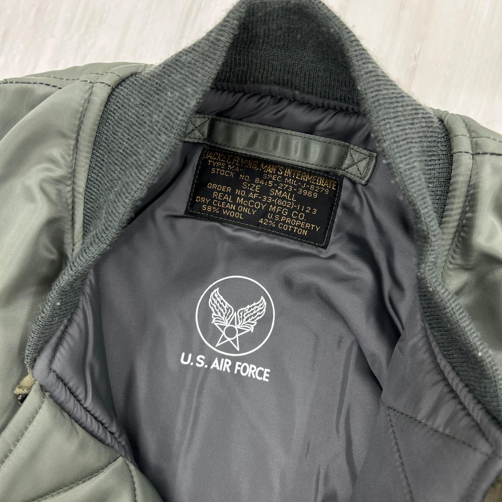 ジャケット TYPE MA-1 REAL McCOY MFG. CO. (S) S