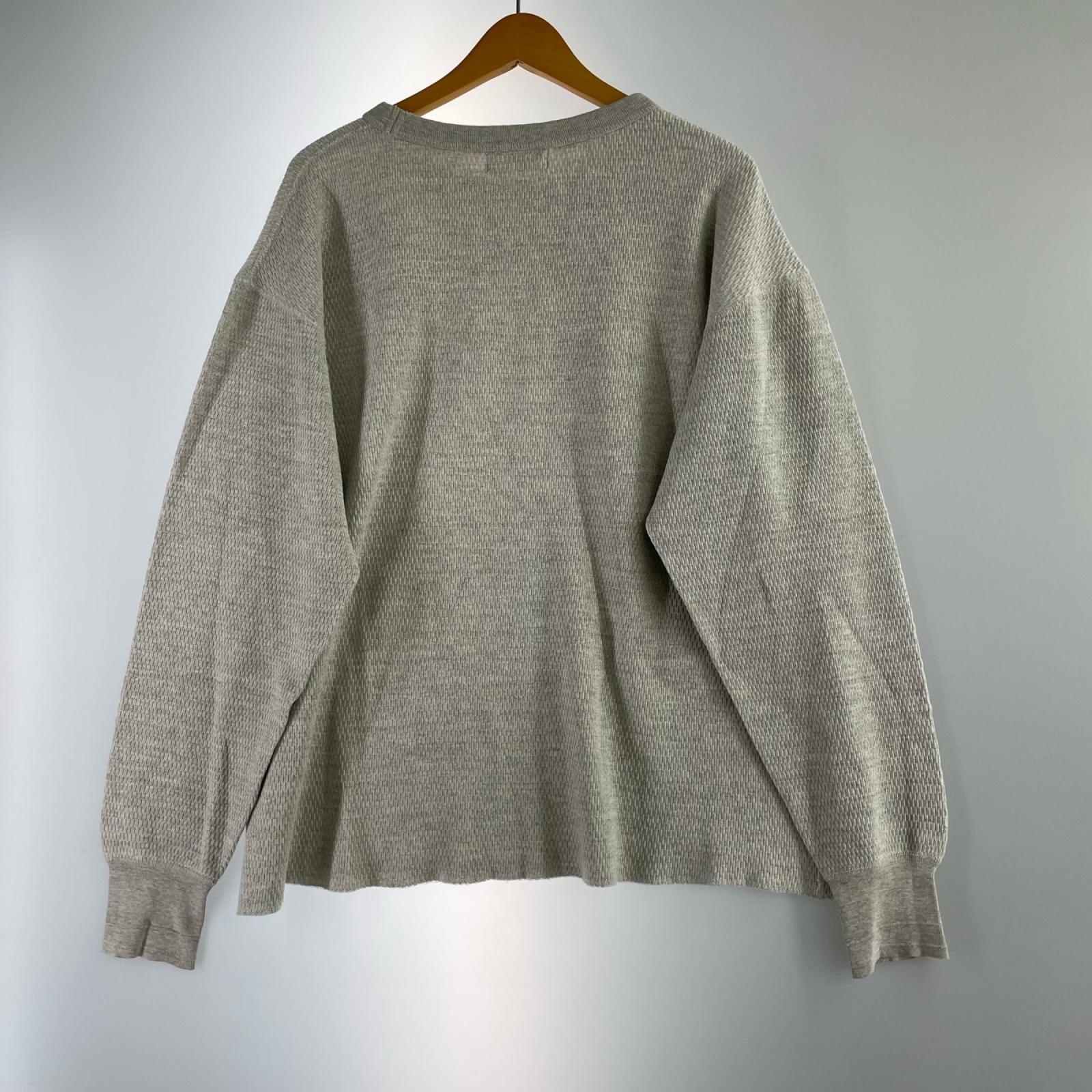 長袖Tシャツ ヴィンテージサーマルプルオーバー グレー (M) M グレー