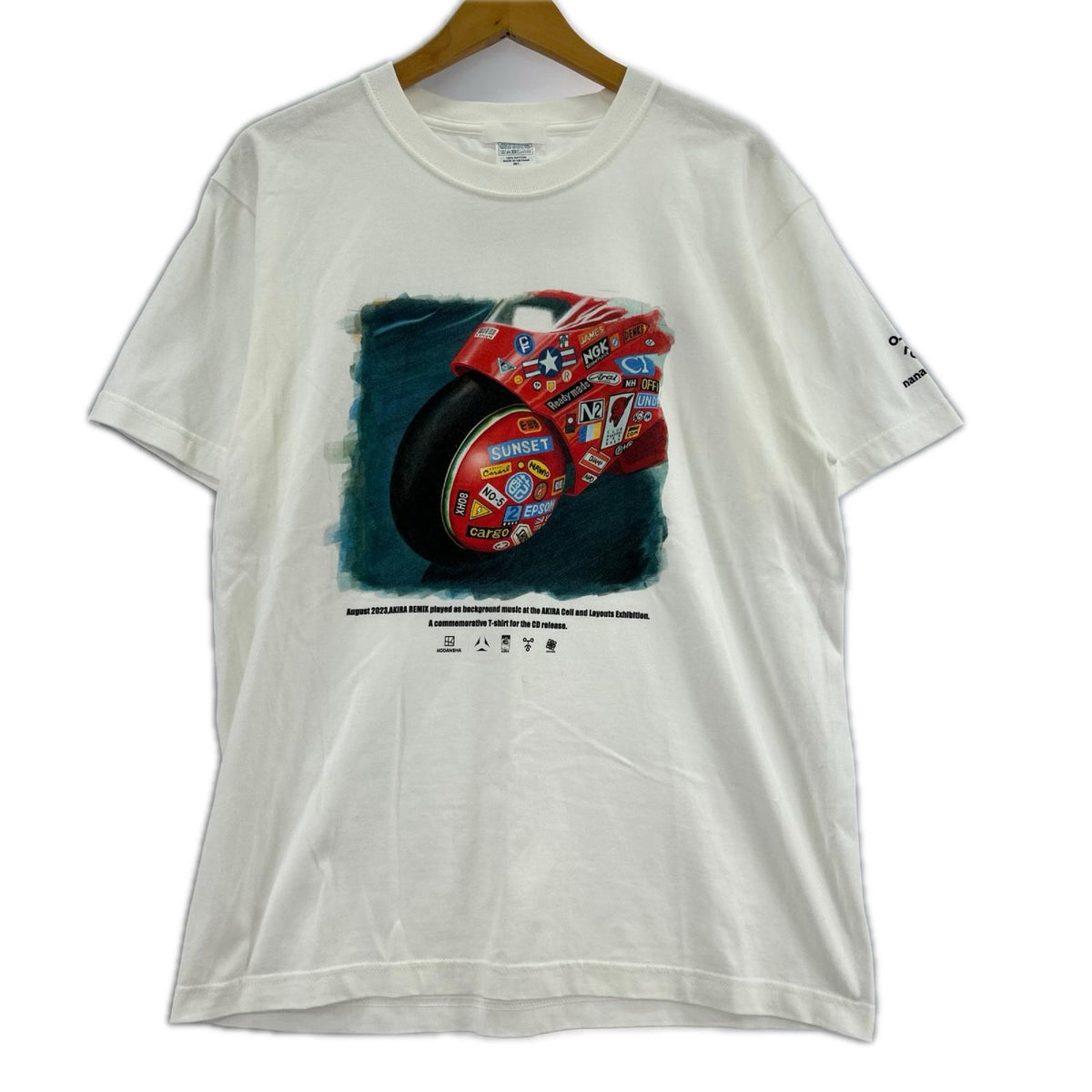 半袖Tシャツ AKIRA REMIX × nana-nana TEE M ホワイト