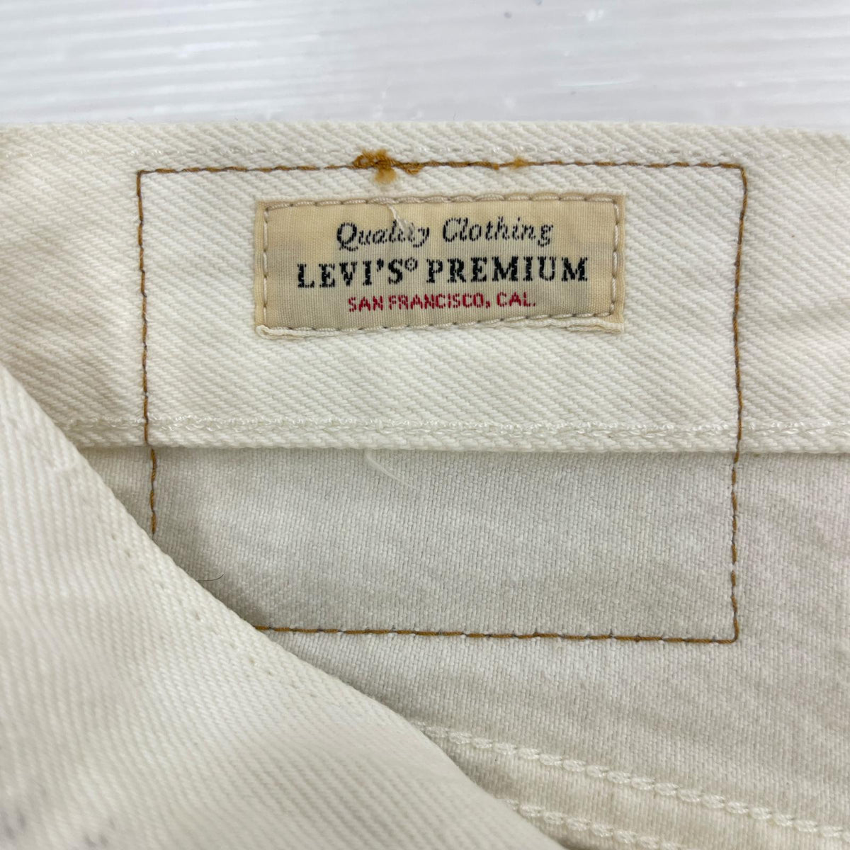 デニムパンツ PREMIUM/501/ホワイトデニム 34 ホワイト