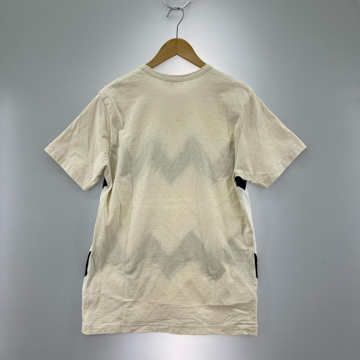 半袖Tシャツ パッチワーク M 生成 M ベージュ