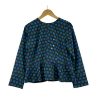 長袖Tシャツ ドット ペプラムトップス 36