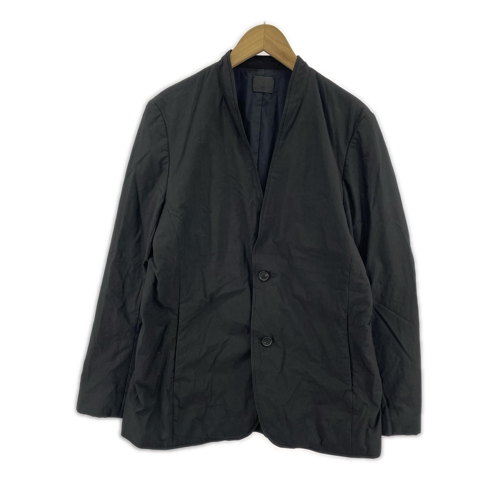 テーラードジャケット 山内 ノーカラー 黒 19ss33 (3) 3 ブラック
