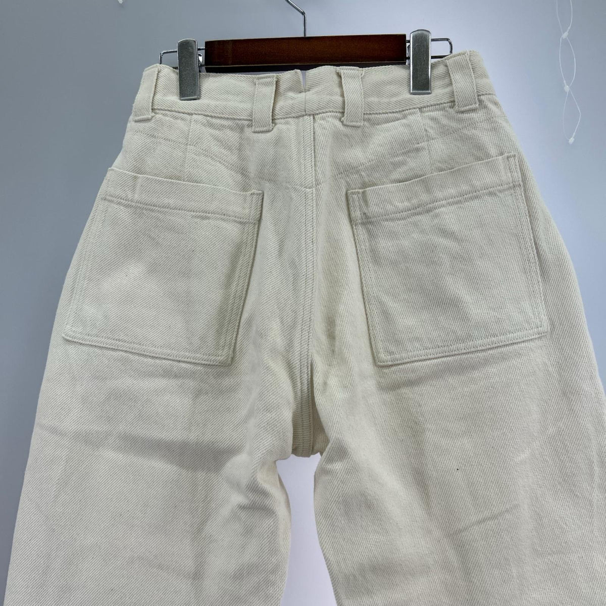 パンツ コットンヘビー 1タックパンツ 白 (1) ホワイト