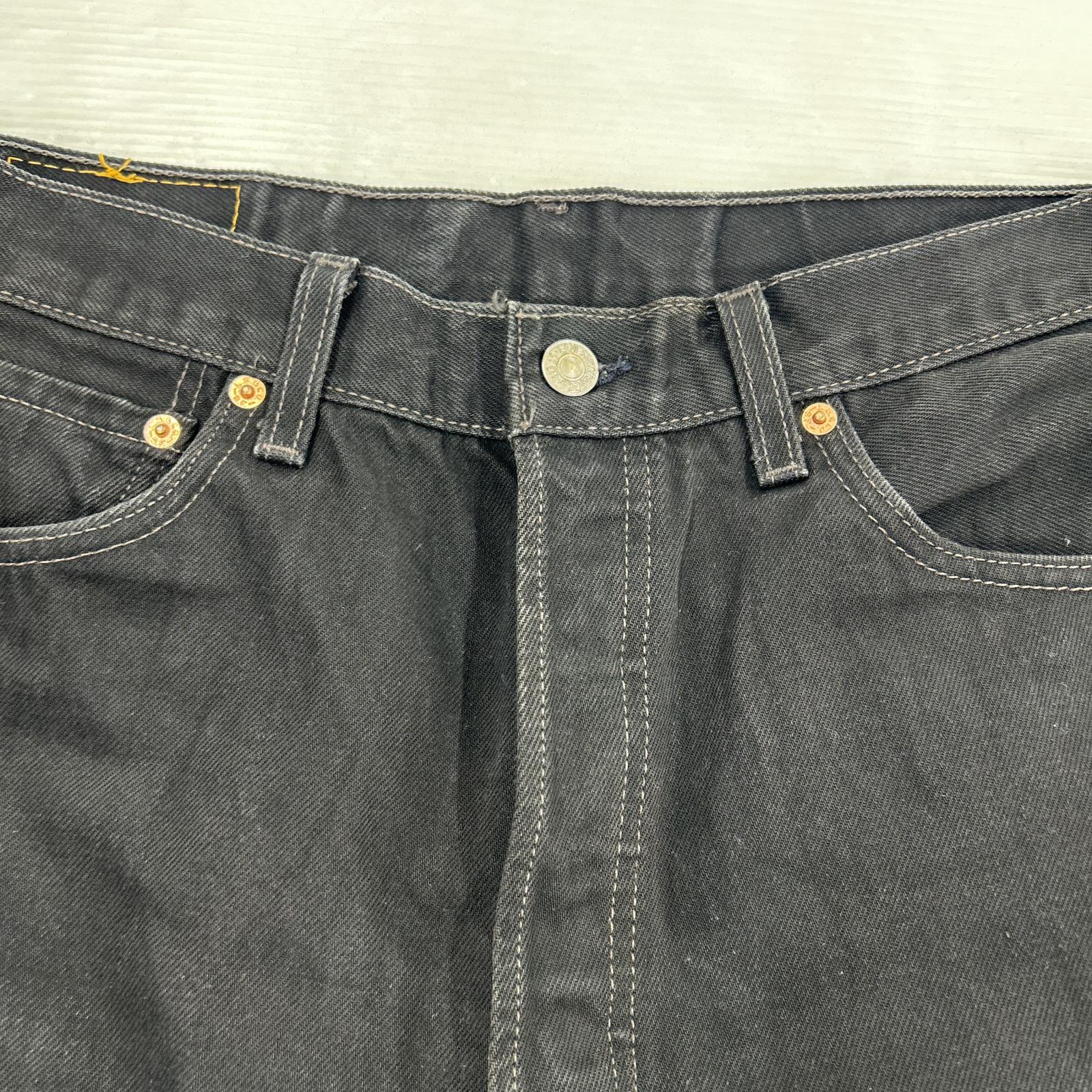 デニムパンツ 2000年製 USA製 後染めブラック W34 34 ブラック
