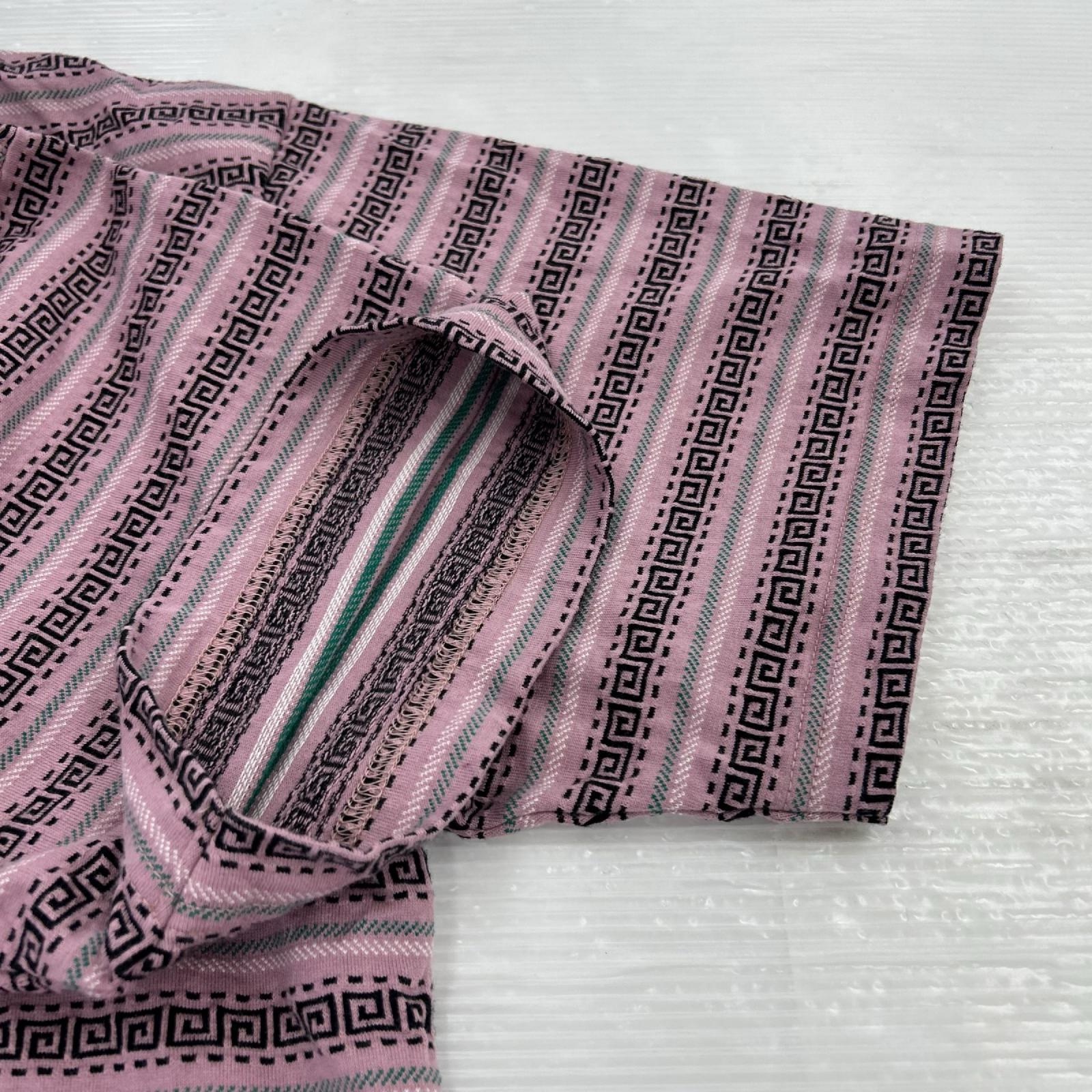 半袖Tシャツ SEDAN ALL-PURPOSE Jacquard Striped Tee ピンク