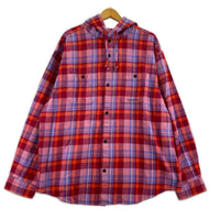 長袖シャツ Hooded Flannel Shirt XL マルチカラー