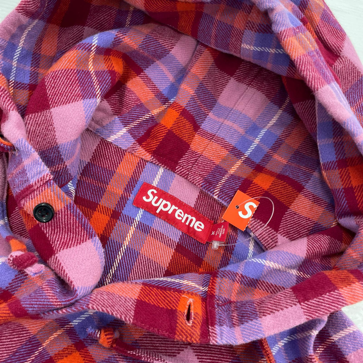 長袖シャツ Hooded Flannel Shirt XL マルチカラー