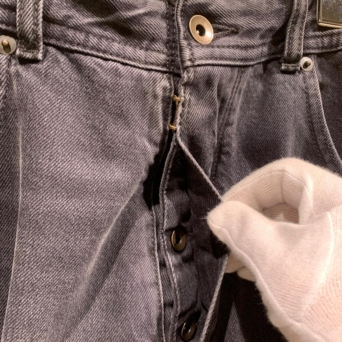 デニムパンツ 26SS ストレートレッグ クロップドジーンズ