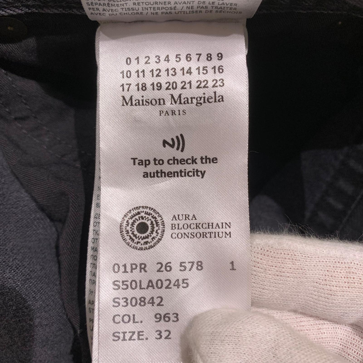 デニムパンツ 26SS ストレートレッグ クロップドジーンズ