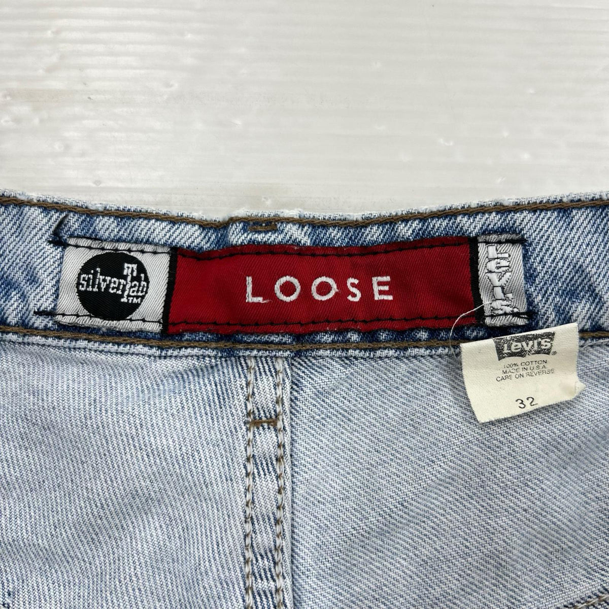 ショートパンツ SILVER TAB LOOSE ハーフパンツ ライトブルー (32) 32 ブルー