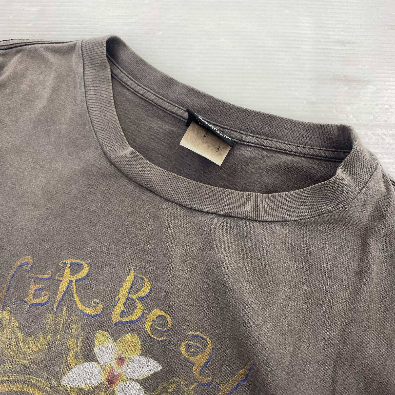 半袖Tシャツ エンジェルプリント XL ブラウン