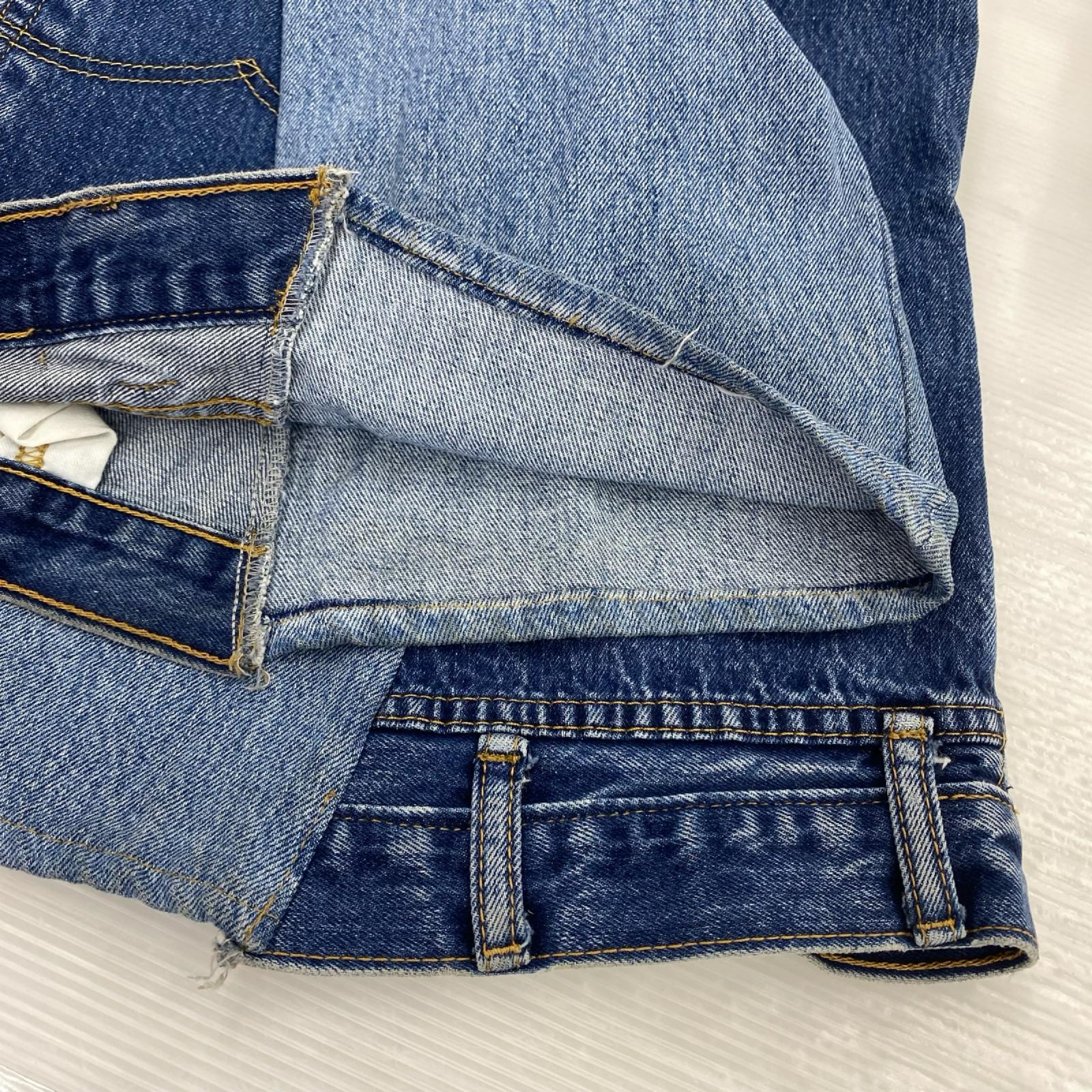 パンツ 再構築リメイク インディゴ ブルー