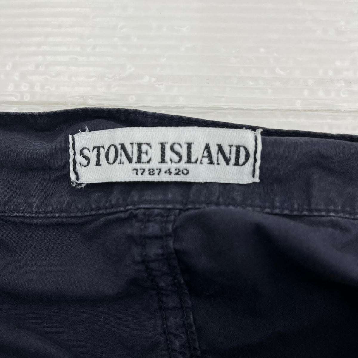 ショートパンツ STONE ISLAND 00s コットン ハーフパンツ 56 ネイビー