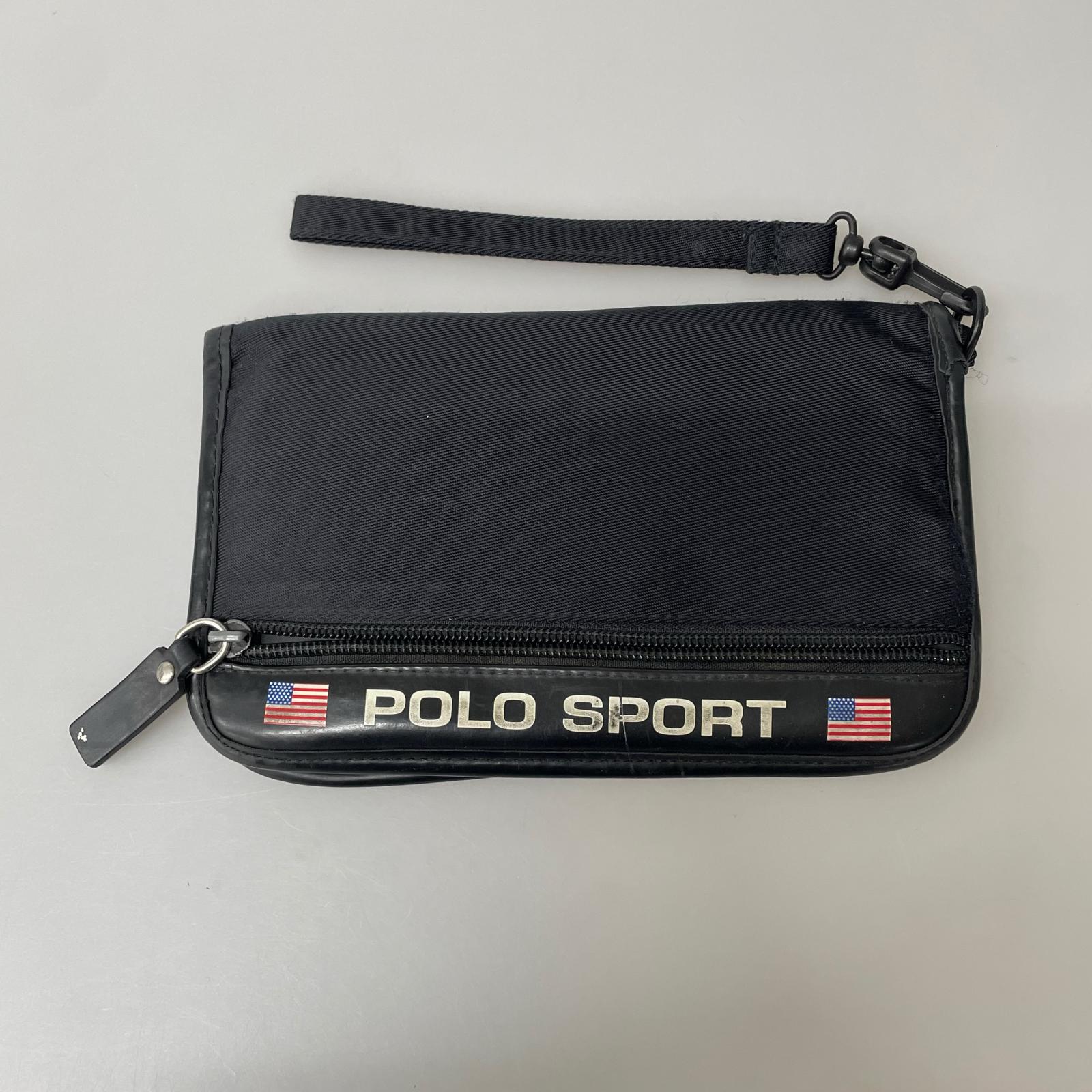 長財布 90s POLO SPORT マルチケース ブラック